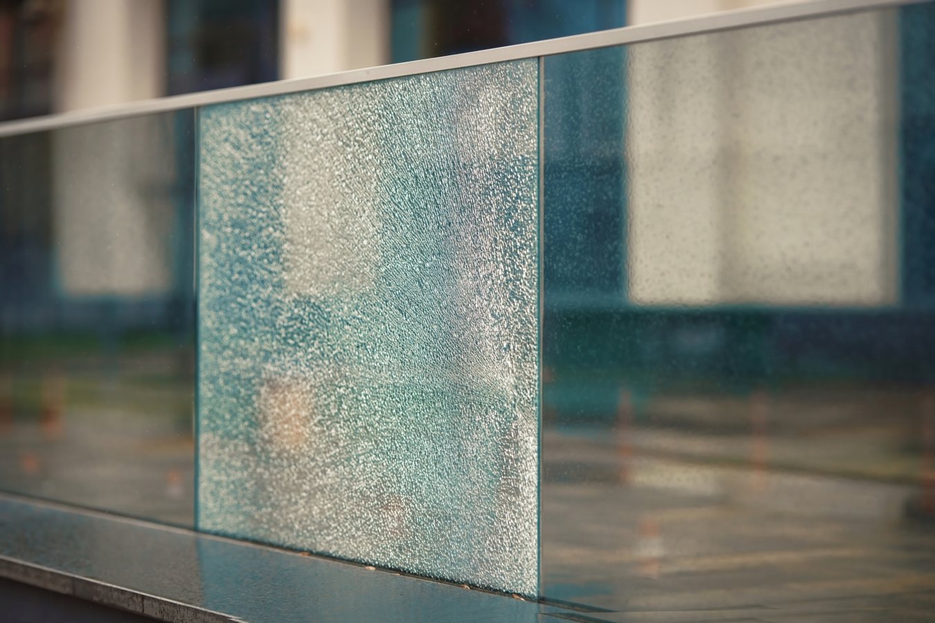 Damaged,Fence,With,Broken,Glass,,Proterty,Damage